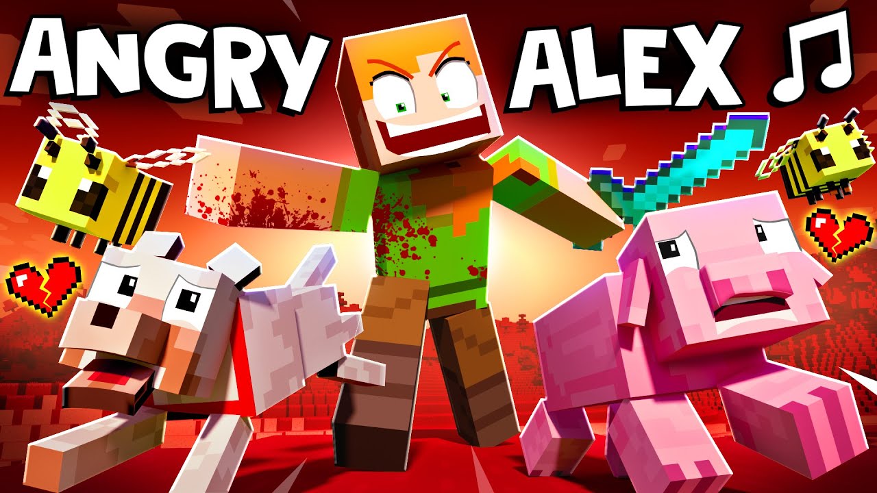 ANGRY ALEX  VERSION A Minecraft Animation Music Video