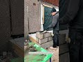 Fast Concrete Block Wall Build! #masonry #construction #bricklaying