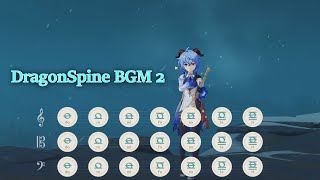 Video thumbnail of "Genshin Impact - Fragile Fantasy (DragonSpine BGM) with Windsong Lyre"