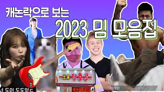 캐논락으로 보는 2023 밈 모음집