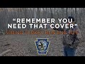 Spring turkey hunting tips- Remember you need that cover.