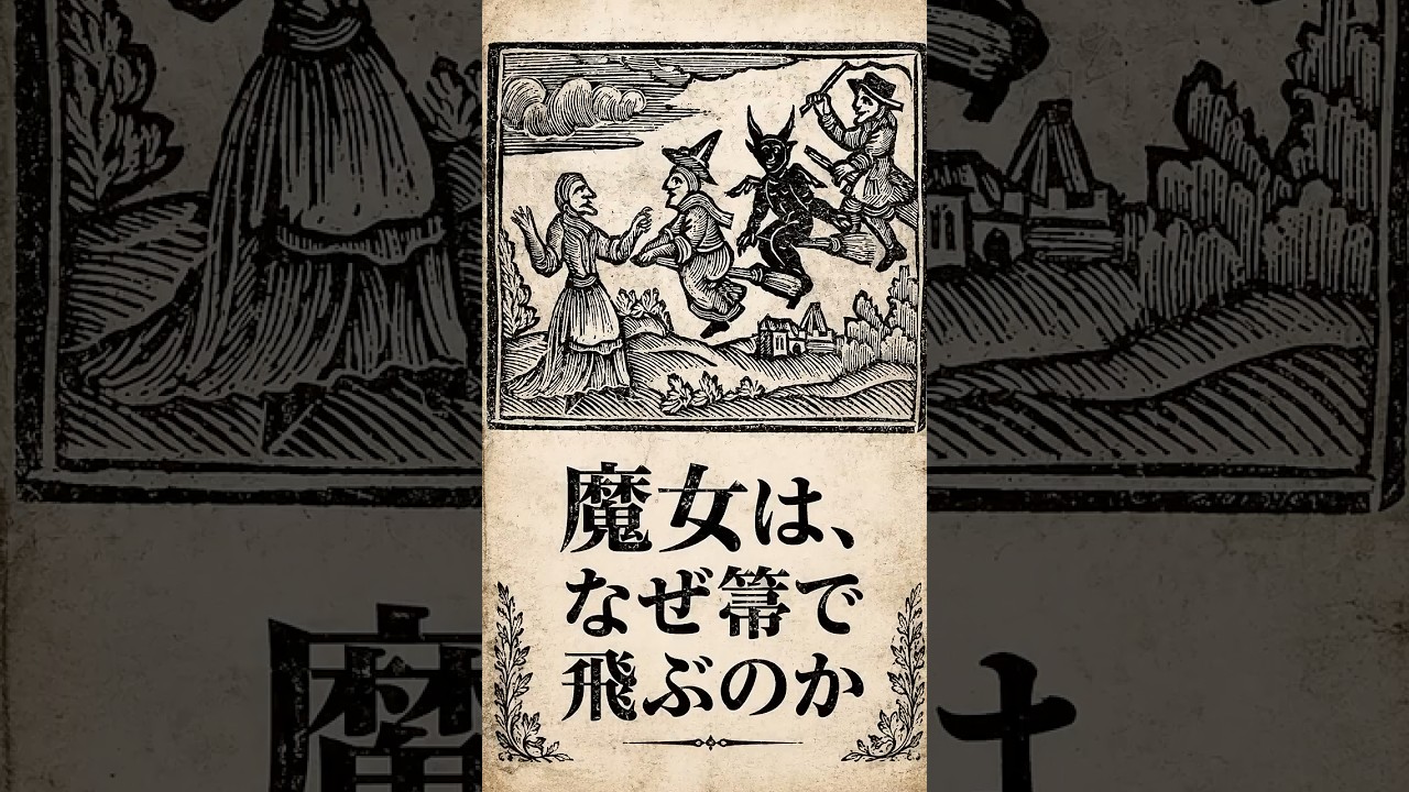 魔女は、なぜ箒で空を飛ぶのか？古版画に残る意外な理由 #魔女伝説