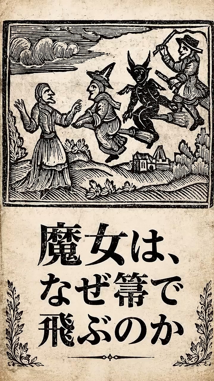 魔女は、なぜ箒で空を飛ぶのか？古版画に残る意外な理由 #魔女伝説