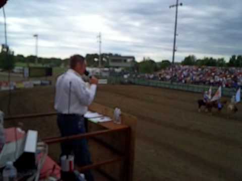 arianna sings the national anthem at the Mandan Ro...