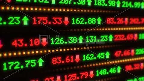 Moving Stock Market Tickers Finance Data Numbers Changing Quickly - IncrediVFX - AVloops