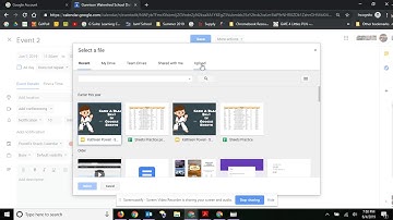 *Adding Attachments to a Google Calendar Event