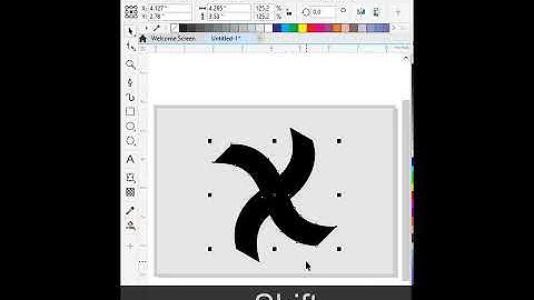 || YouTube Shorts || How To Create X Monogram Design Idea In CorelDraw 2020 #Logodesignidea