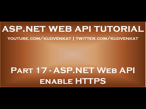 ASP NET Web API enable HTTPS