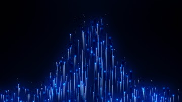 4K Digital Neon Glowing Line Particles Raising Up Backdrop Loop