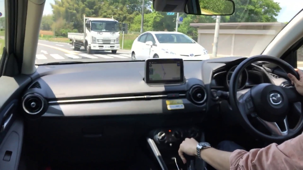 マニュアル車の運転 マツダ デミオ 霞ヶ浦から土浦方面へ Youtube