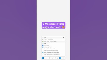 3 Must Have Figma Plugins for FREE Icons | Best Figma Plugins | Figma Tips & Tricks