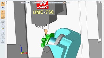 HASS UMC 750 Impeller cut by Cimatron MyGrowTech2