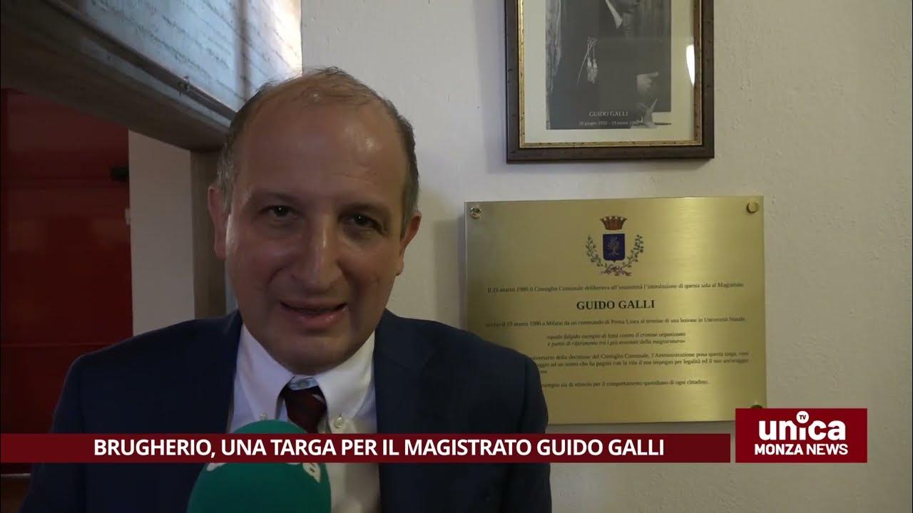 Brugherio, una targa per il magistrato Guido Galli YouTube