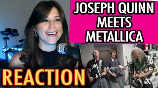 JOSEPH QUINN PLAYS "MASTER OF PUPPETS" WITH METALLICA | REACTION