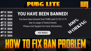 PUBG PC LITE | FIX PERMANENT BAN PROBLEM | 100% WORKING SOLUTION