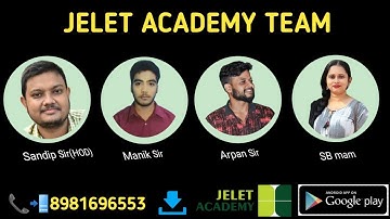 JELET 2023 , JELET 2023 , JELET 2024 JELET ONLINE COACHING JELET ACADEMY TEAM