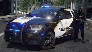 Gta 5 Policia Fuerza Civil - Persecusiones A Alta Velocidad Y Final F Theaxelgamer