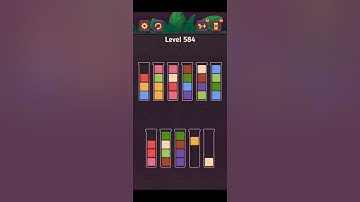 Complete Block King Sort Puzzle Level 581 to Level 590