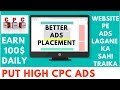 How To place ads on Website |  High CPC ads | Better Ad Placement Wordpress tutorial | Okey Ravi