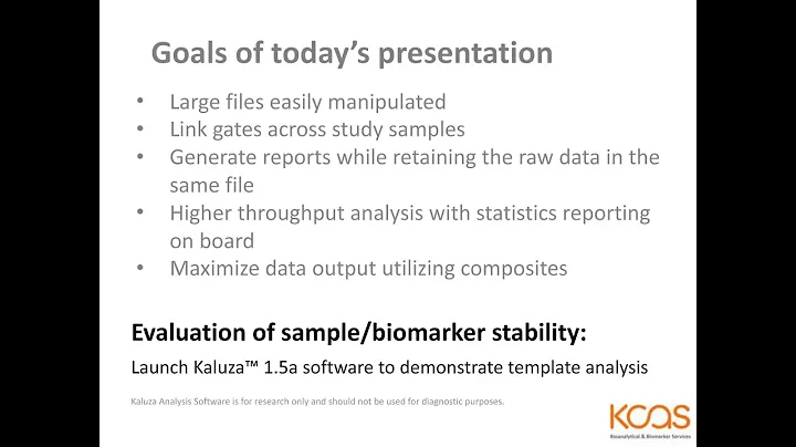 Joyce Slusser - Flow Cytometry Data Analysis in a ...
