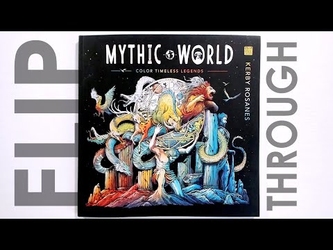 Kerby Rosanes: Mythic World. My Completed Coloring Book Pages