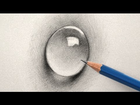 Video: How To Draw A Drop With A Pencil