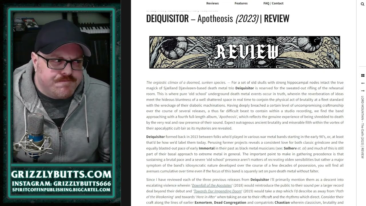 Deiquisitor 'Apotheosis' (Extremely Rotten Productions/Night Shroud, 2023) | Post-Review