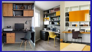 Famous 50 Computer Desk Designs ideas with book shelf// study table design ideas for students Net Worth
