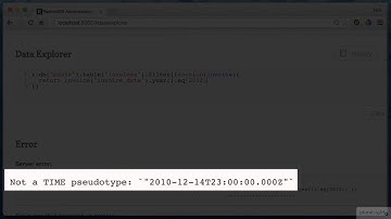 NoSQL Fundamentals - Next generation NOSQL database -Dates and Times
