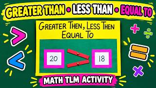 Greater Than, Less Than & Equal To | Fun Math TLM Activity for Teachers | Maths Teaching Aid
