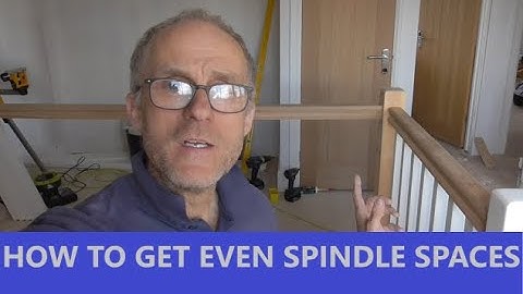 How to set out stair/landing spindles with equal spacings ***MORE OR LESS!!***
