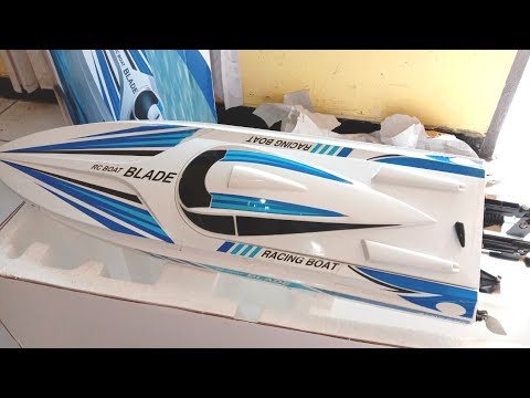 Mainan Perahu Remote Control Keren Banget - RC Micro Racing Boat. 