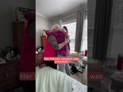 Grandma surprised by reunion with her BFF | Humankind #shorts #goodnews
