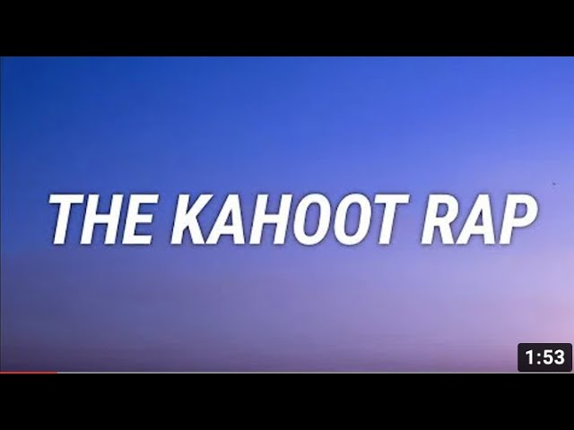 Kyle Exum - The Kahoot Rap (Kahoot Star) [LYRICS]