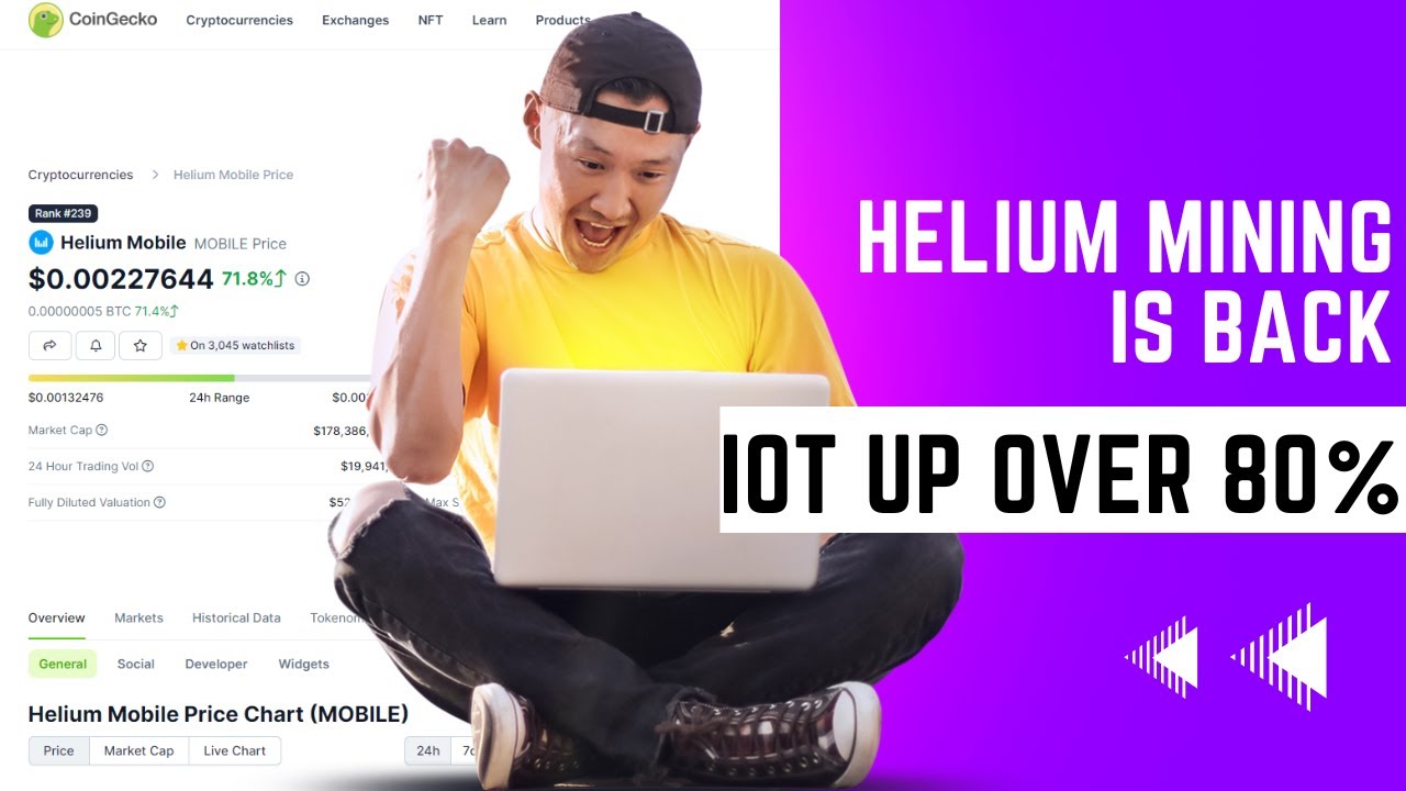 Helium mobile token is sky rocketing 🚀  