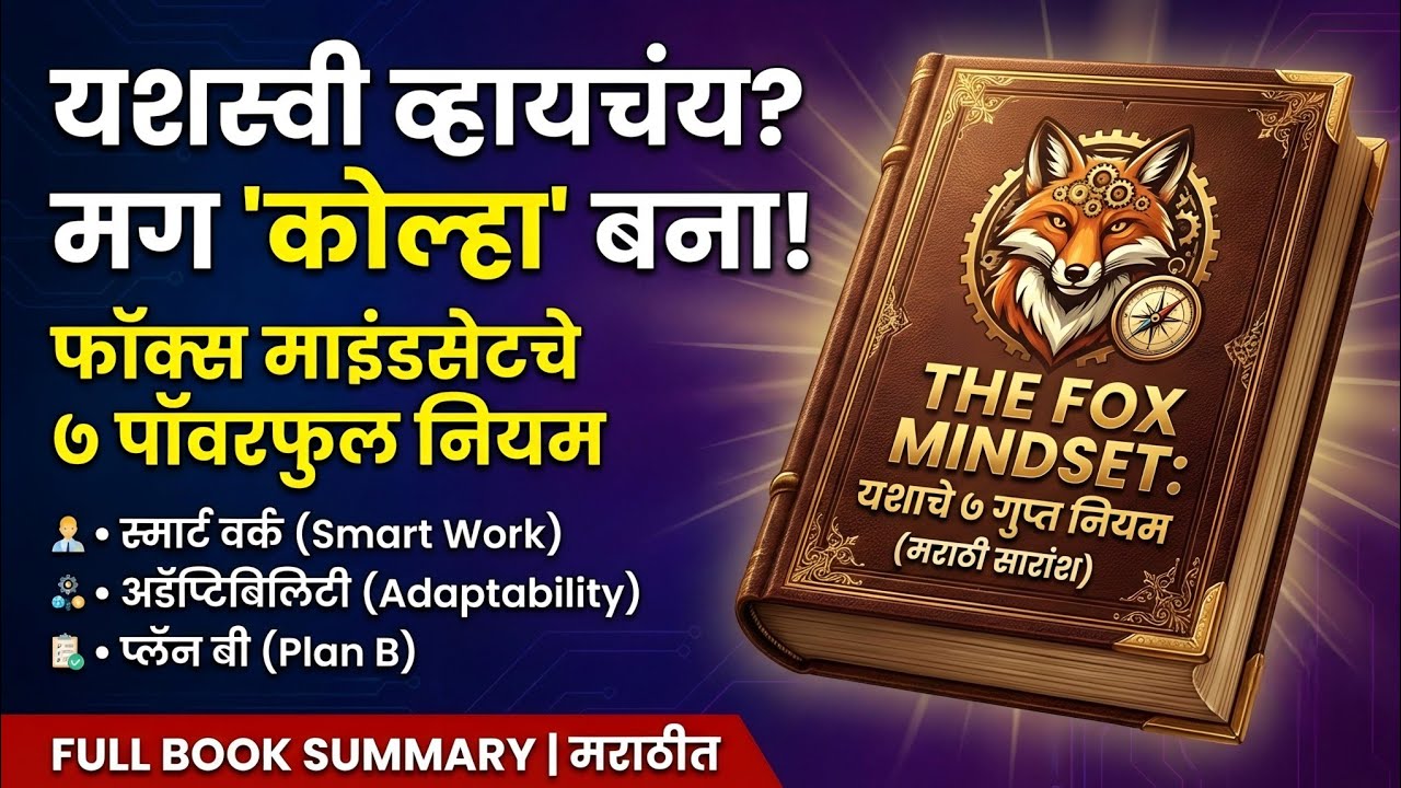 यशस्वी व्हायचं असेल तर 'Fox Mindset' शिका! | Full Book Summary in Marathi