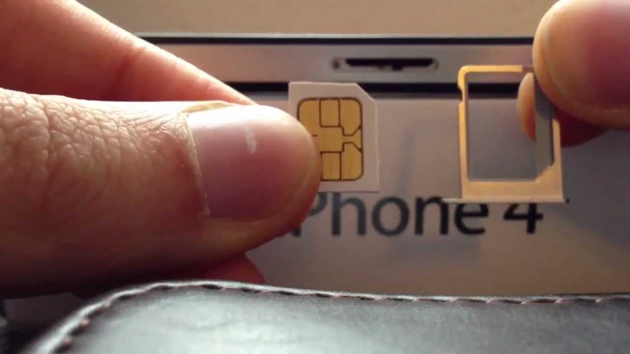 iPhone 4 / 4s / 5 SIM Karte wechseln / Change SIM CARD on iPhone - YouTube