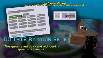 Get the custom named items in host server || @Z1NGAM6  #multicraft