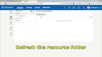 Saving and organizing courses materials to Resource folder in Schoology