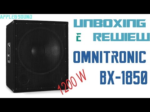 Subwoofer Omnitronic BX-1850|Unboxing&Recensione