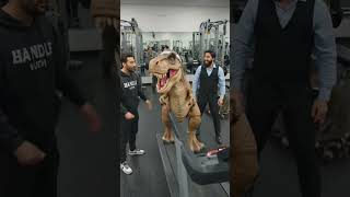 T-Rex joins Gym 😂 #dinosaur #funny #usacomedy #haveitoldyoulatelythatiloveyou #sitcomcomedy‎
