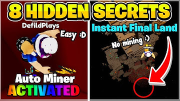 8 HIDDEN SECRETS You MUST KNOW In Roblox Mining Simulator 2 BEFORE Playing!