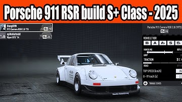 Porsche 911 RSR build S+ Class in NFS Unbound in 2025