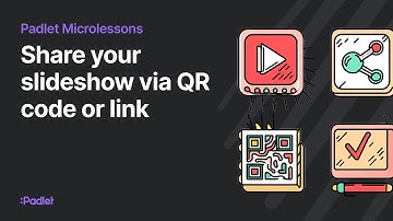 Share your slideshow via QR code or link