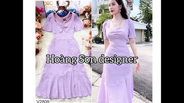 Dạy cắt may cơ bản:hướng dẫn cách cắt đầm nhún ngực bổ mảnh đuôi cá theo mẫu| Hoàng Sơn designer