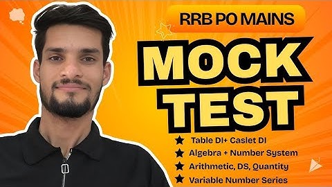 🚀 RRB PO Mains 2025 Quant Practice  set  |  top quality questions by Sandeep Prajapati 📈
