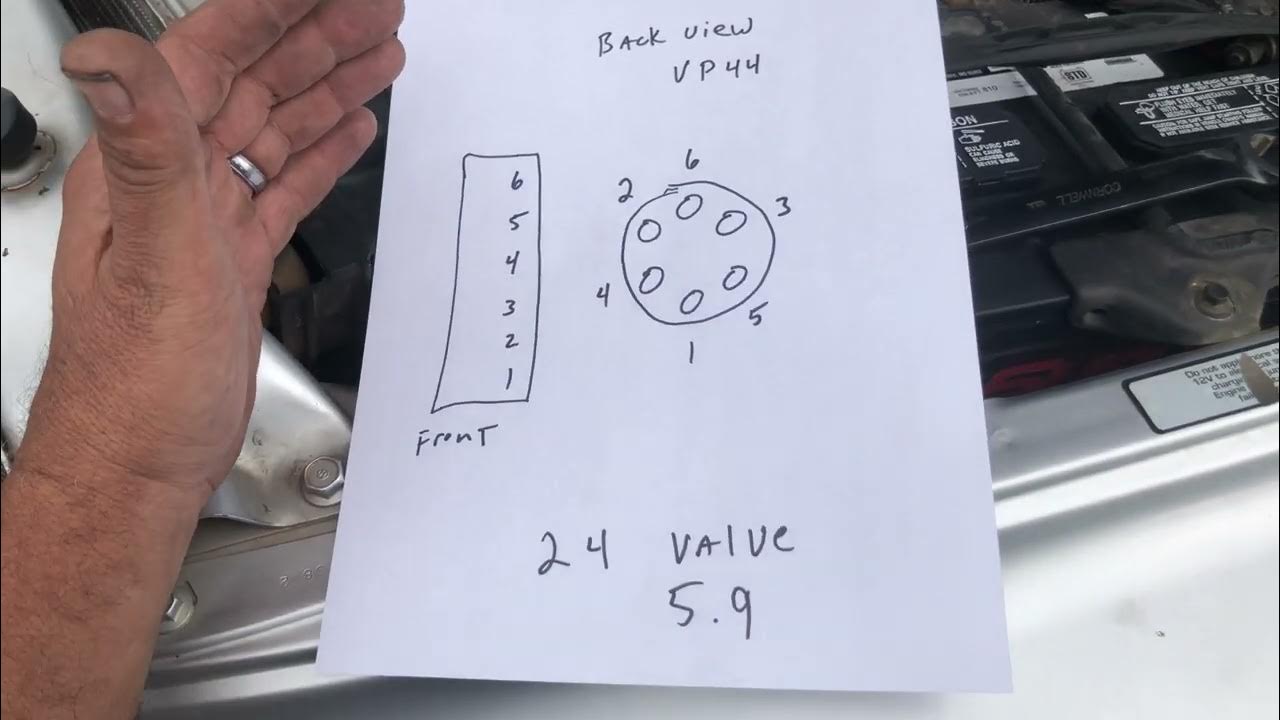 Cummins 5 9 fuel pump line install correct order vp44 youtube