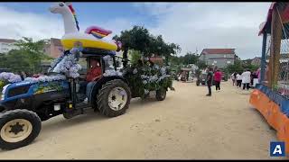 Candeán engalona a sus vehículos para celebrar las fiestas de San Cristóbal y Santa Ana