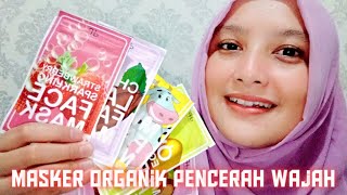 Review Masker Organik Pencerah Wajah Kusam #reviewmaskerorganikbyhuppies