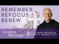 A Message for Lent | Our Prior Provincial